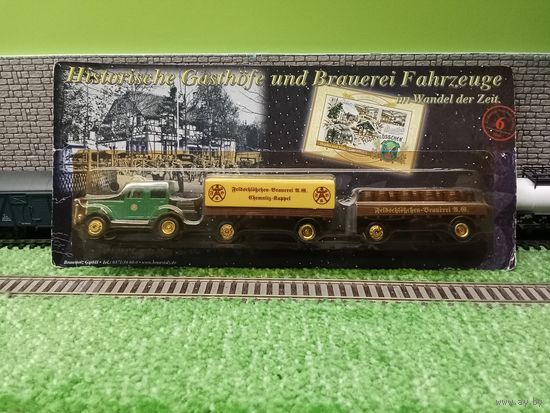 Модель грузовика "Hanomag SТ Gigant"    1:87 (зел) б/у Китай