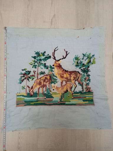 Картина вышитая