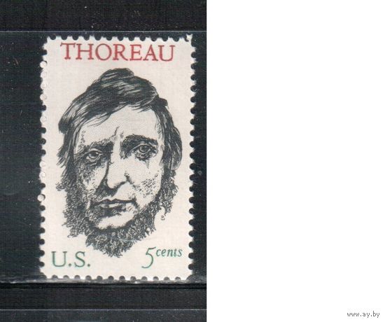 США-1967, (Мих. 925) , **  ,  Личности, Философ(одиночка)