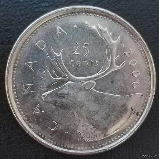 Канада 25 центов 2006. UNC (1.1.9).