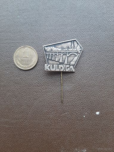 Значок тяжелый Кулдига Латвия