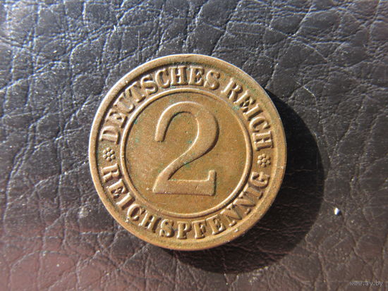 2 пфеннига.1924J. С рубля. Распродажа коллекции. Смотрите другие лоты.