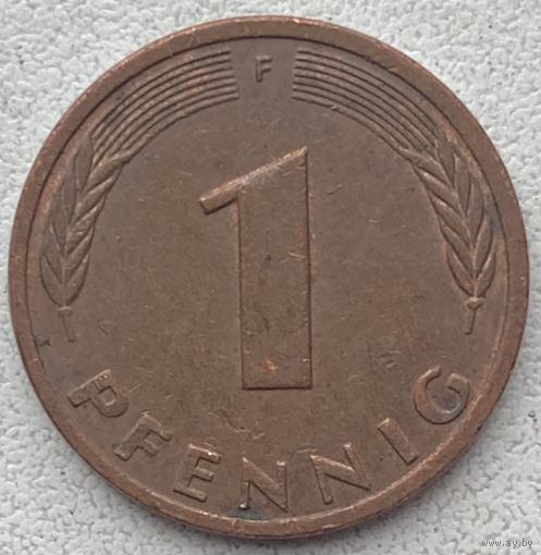 Германия 1 пфенниг 1982 г. F. Цена за 1 шт.