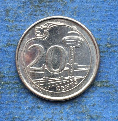 Сингапур 20 центов 2013