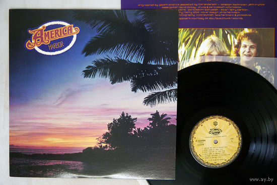 AMERICA - Harbor (JAPAN винил LP 1977 c ПЛАКАТОМ)