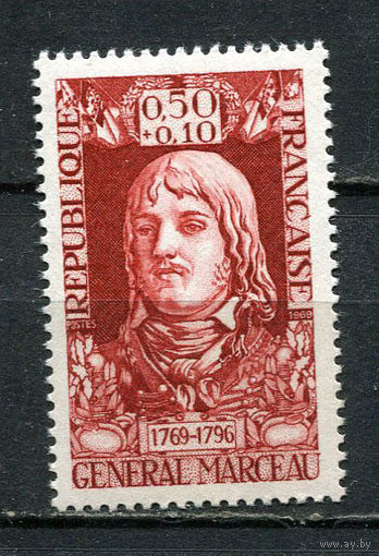 Франция - 1969 - Генерал Марсо 0,50+0,10Fr - [Mi.1660] - 1 марка. MNH.  (Лот 72HL)-T2P4
