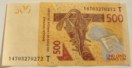 Того (T) 500 франков 2012 года  Номер по каталогу: P819Tc