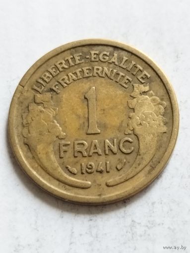 Франция 1 франк 1941
