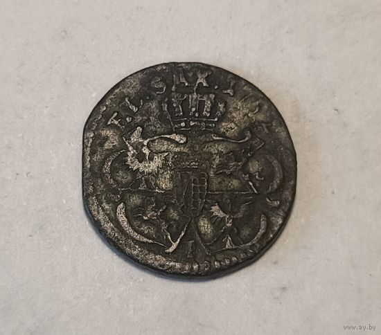 Аўгуст III Саксонскi. Солид 1752, буква I, хороший