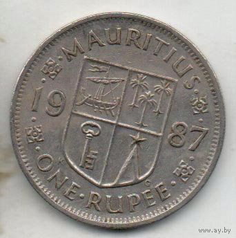 МАВРИКИЙ /КОРОЛЕВСТВО В СОСТАВЕ СОДРУЖЕСТВА НАЦИЙ/. 1 РУПИЯ 1987.