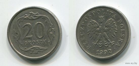 Польша. 20 грошей (1992)