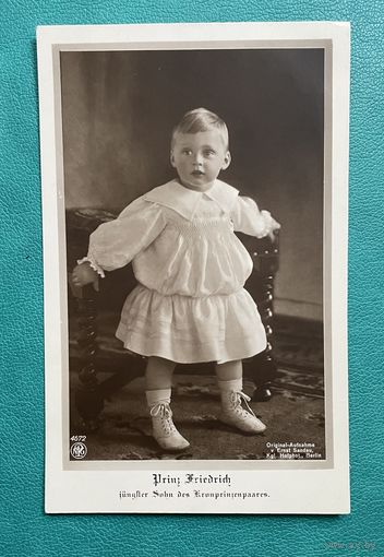 Германия Открытка серия Императорская семья / Принц Фридрих Прусский / Берлин 1913 год