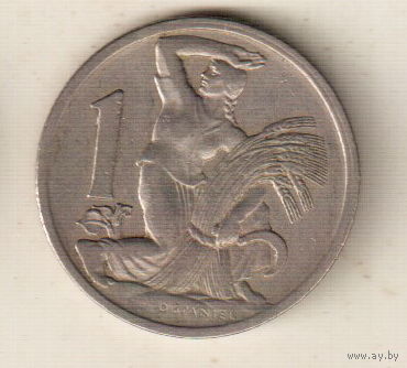 Чехословакия 1 крона 1922