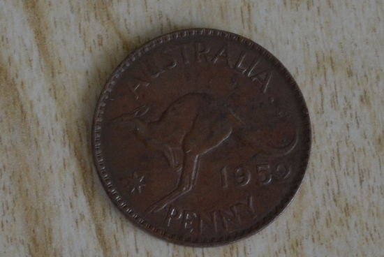 Австралия 1 пенни 1952 с 1 руб