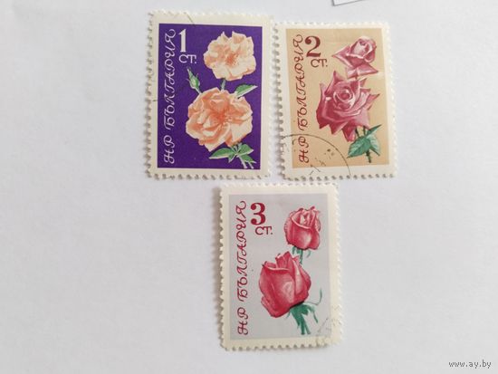 Болгария 1962 3м цветы