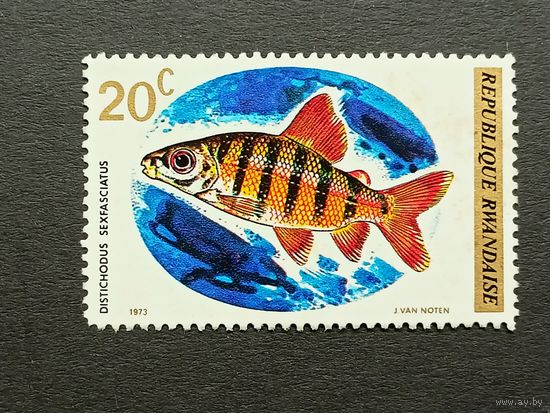 Руанда 1973. Рыбы