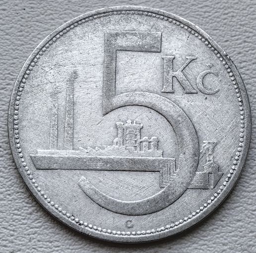 Чехословакия 5 крон 1929, серебро