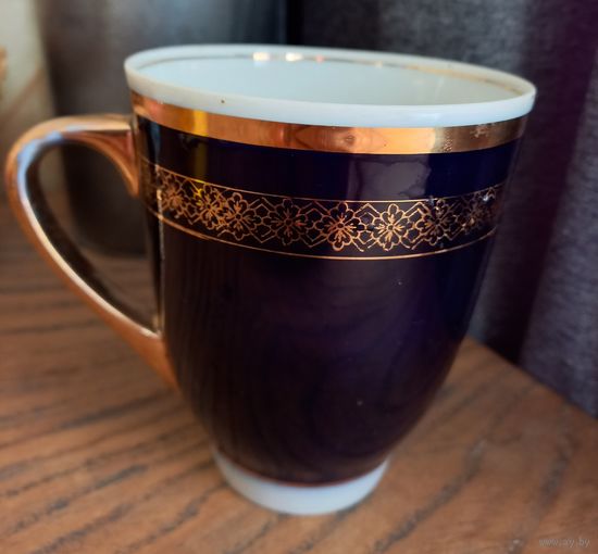 Большая кружка фарфор, агитация СССР.