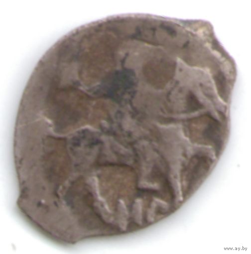 Денга 1584-1598 г. Федор Иоаннович (Блаженный) Московский двор _состояние XF