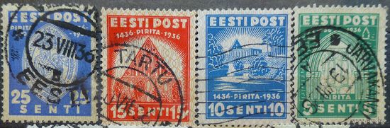 Эстония\774\estonia Mi120-123 хорошее гашение 14Mi