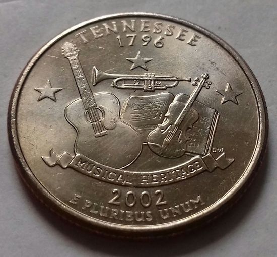 25 центов, квотер США, штат Теннесси, P