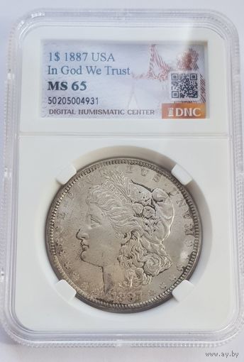 Супер состояние 1 доллор 1887 год