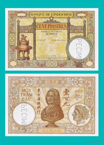 [КОПИЯ] Французский Индокитай 100 пиастр 1932-39г.г.