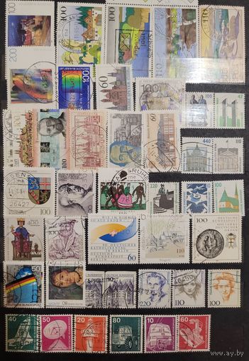 С 1 руб. Подборка марок Германии фрг. 41 шт разных