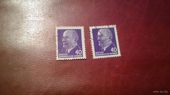 Марка  Вальтер Ульбрихт 1963 год ГДР