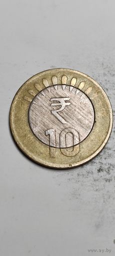 Индия 10 рупий 2015