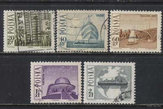 Польша ПНР 1965 Туризм #1706-8,1712-3