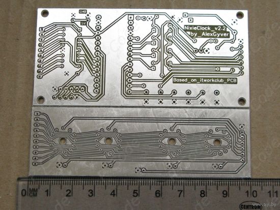 Печатные платы часов на ГРИ и Arduino v2 (NixieClock v2.2 by AlexGyver)