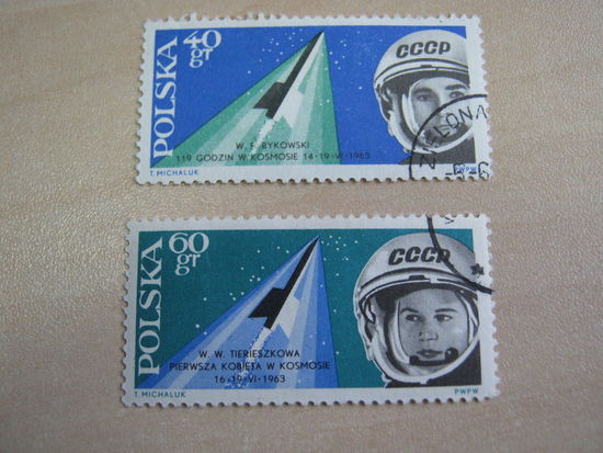 Космос, Польша, 1963 Терешкова Быковский