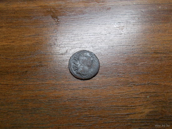 Боратинка 1661/ сноп /на боку/ герб династии Ваза