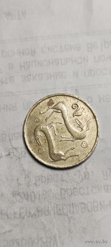 Кипр 2 цент 1983