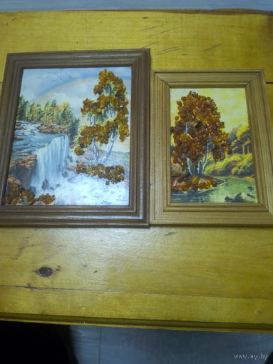 Картины из янтаря