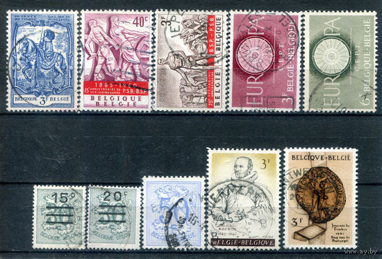 Бельгия - 1960-1961г. - 7 полных серий - 10 марок - гашёные [Mi 1178, 1188-1189, 1209-1210, 1231-1232, 1233, 1234, 1235]. #2-Be-52-KS-1