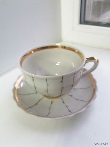 Чайная пара, берёзка, Довбыш, редкий лот М4-63