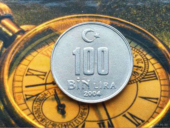Турция. 100000 лир (100 bin lira) 2004.