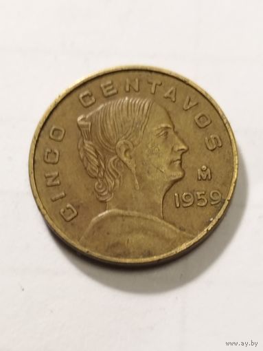 Мексика 5 сентаво 1959