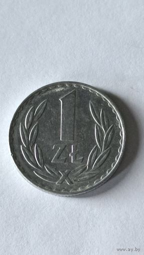 Польша. 1 злотый 1977 года (2)