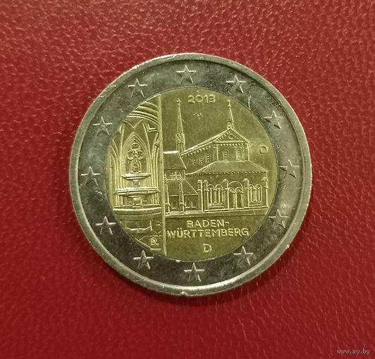 Германия. 2 евро 2013 D. Баден-Вюртемберг. Торг!