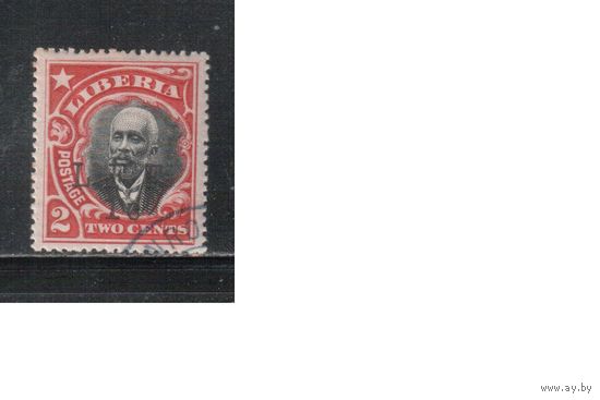 Либерия-1916,(Мих.143)  гаш. ,  Стандарт, Надп. LFF