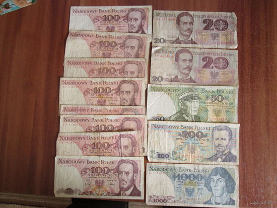 Банкноты польские.