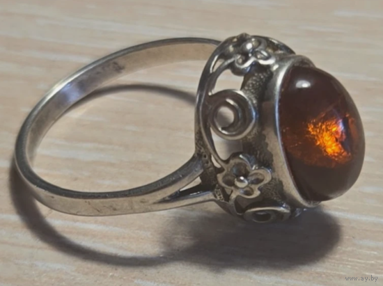 Антикварное советское русское кольцо из чистого серебра 925 женское