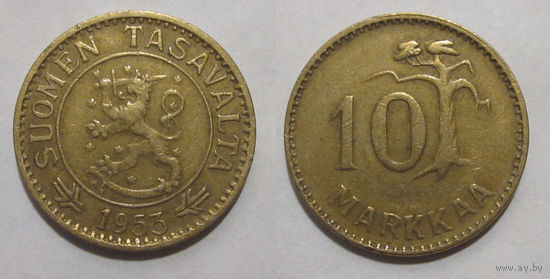 Финляндия - 10 марок 1953