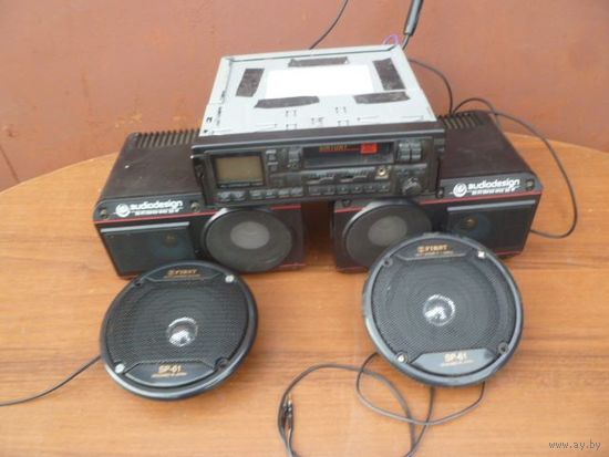 Автомагнитола кассетная+акустика
