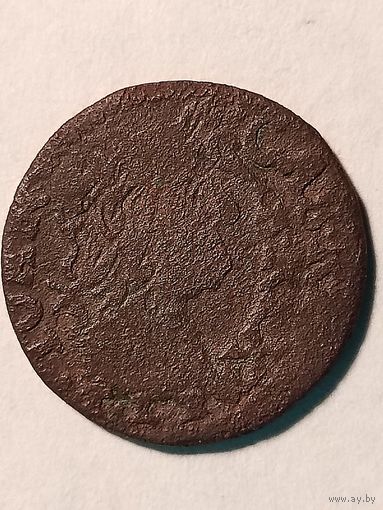 Солид (боратинка) 1664 г. польский герб, без мц.