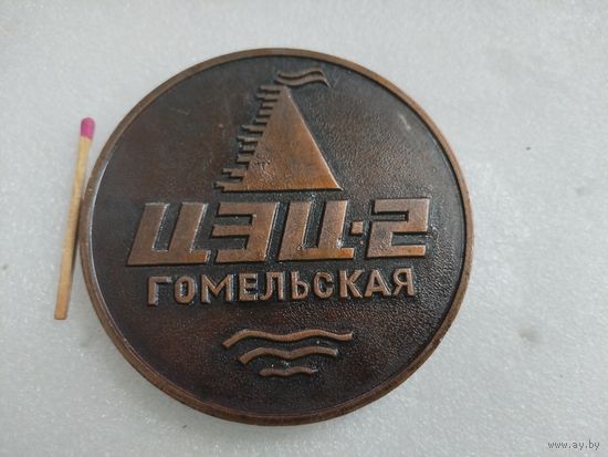 Медаль настольная. Гомельская ТЭЦ-2. Гомель 850 лет. 1142 - 1992.