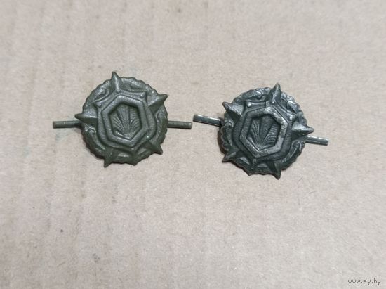 Эмблемы хим.войск СССР ( защитные, сталь)